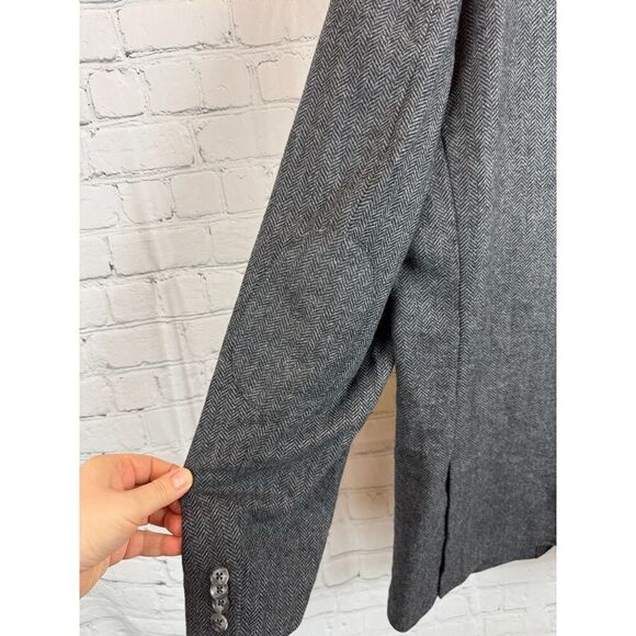 JOSEPH ABBOUD gray herringbone wool blend mens suit jacket blazer 2XLT NWT - Picture 10 of 14